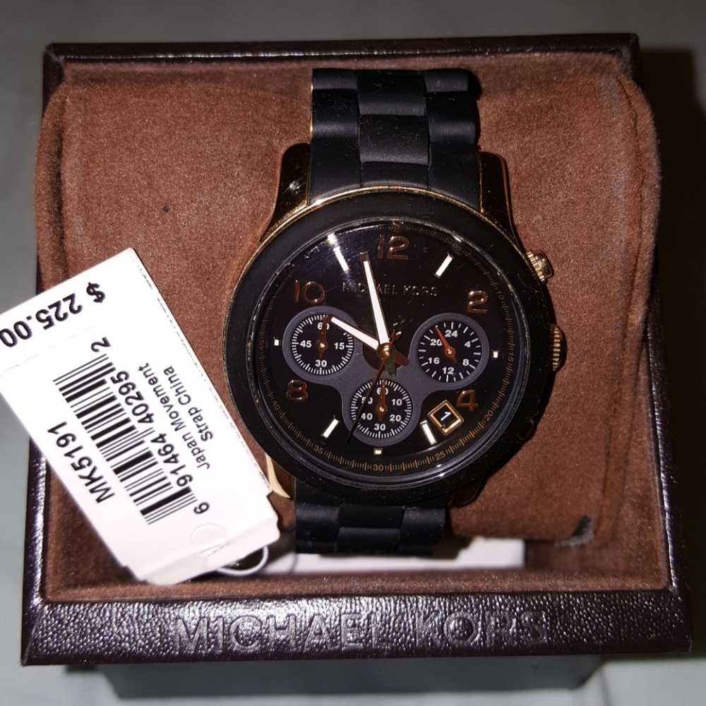 Michael Kors Black Runway woman's watch